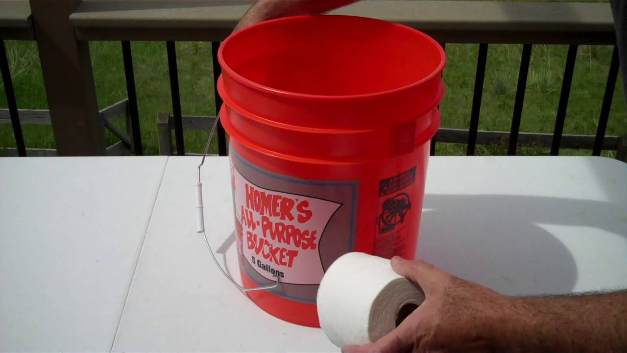 Emergency 5 Gallon Bucket Toilet