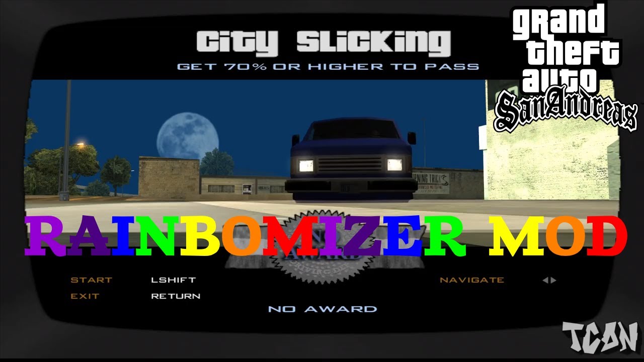 GTA: San Andreas - Back to School [Driving School / Gold Medals] [RAINBOMIZER MOD #25]