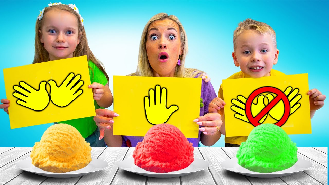 NO Hands vs ONE Hand vs TWO Hands Eating Challenge 🤣