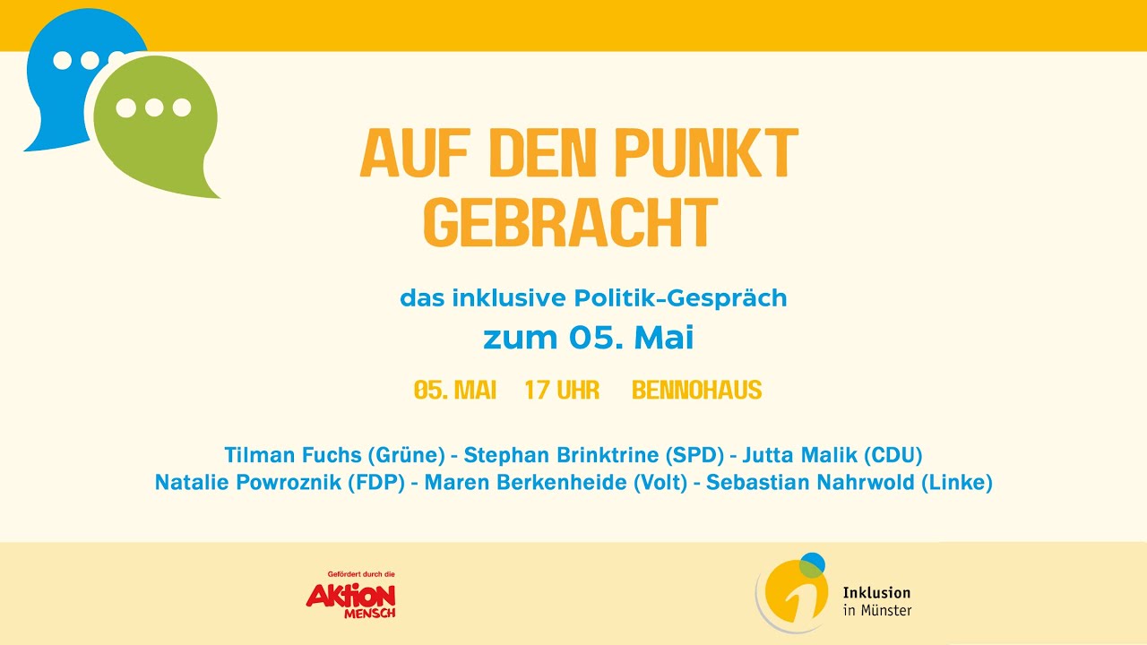 Auf den Punkt gebracht - das inklusive Politik-Gespräch
