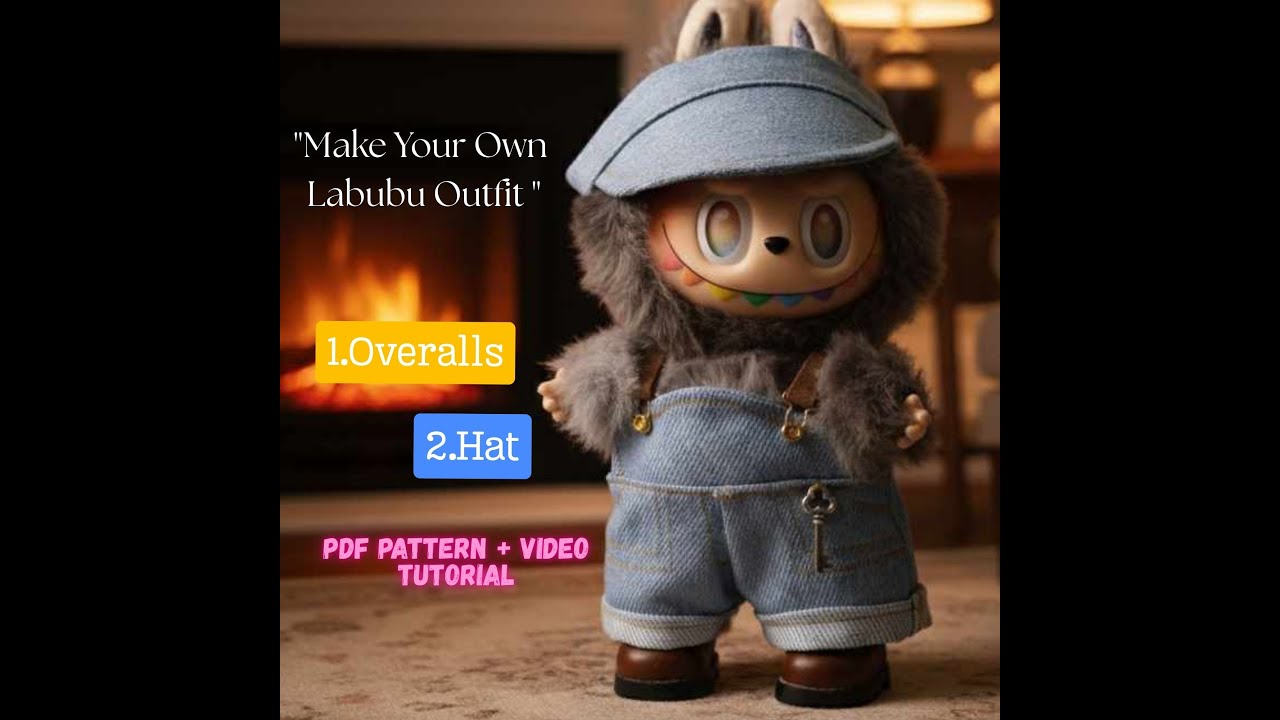 How to Sew Cute Doll Overalls | Step-by-Step Sewing Tutorial