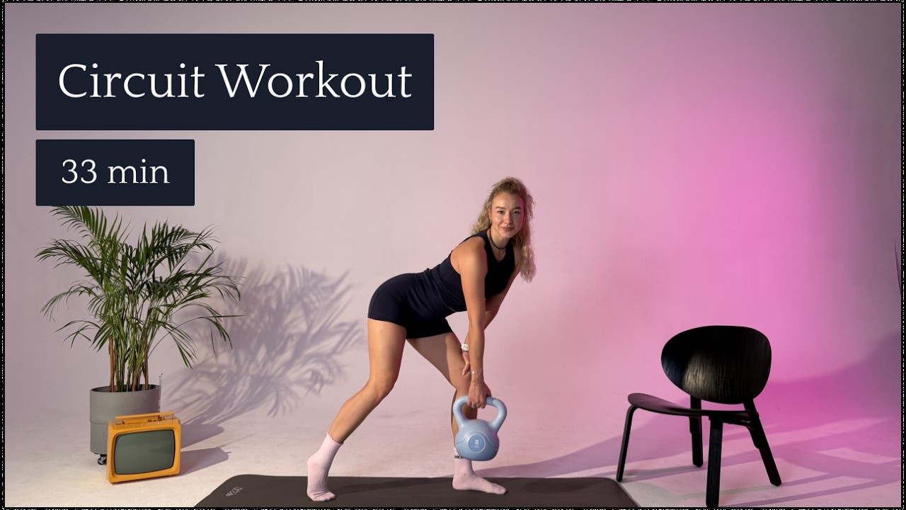 CIRCUIT WORKOUT 33 MIN | With kettlebell | All levels