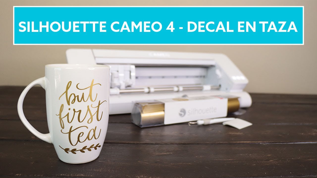 Silhouette Cameo 4 - Taza con vinil adhesivo