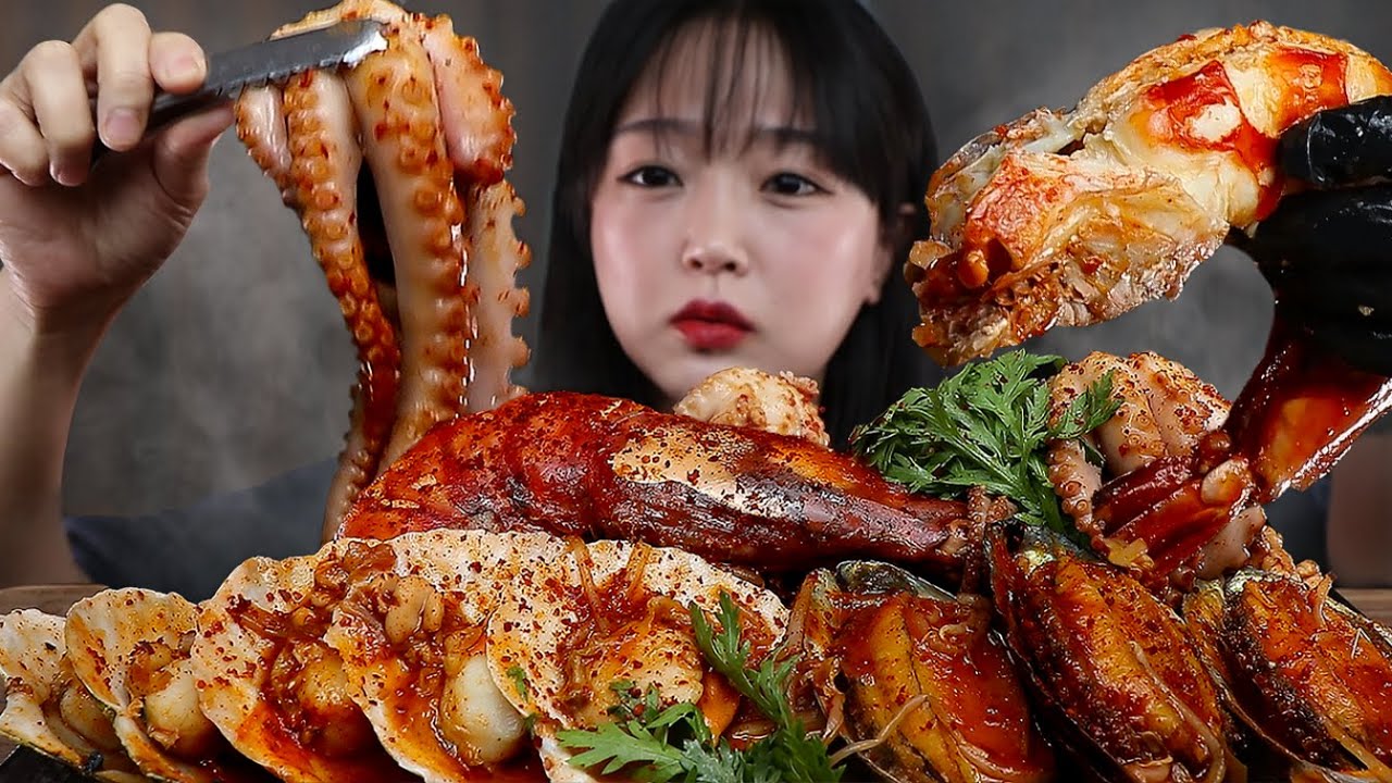 АСМР ЕДА Острые Морепродукты🔥 | MUKBANG | EATING SHOW