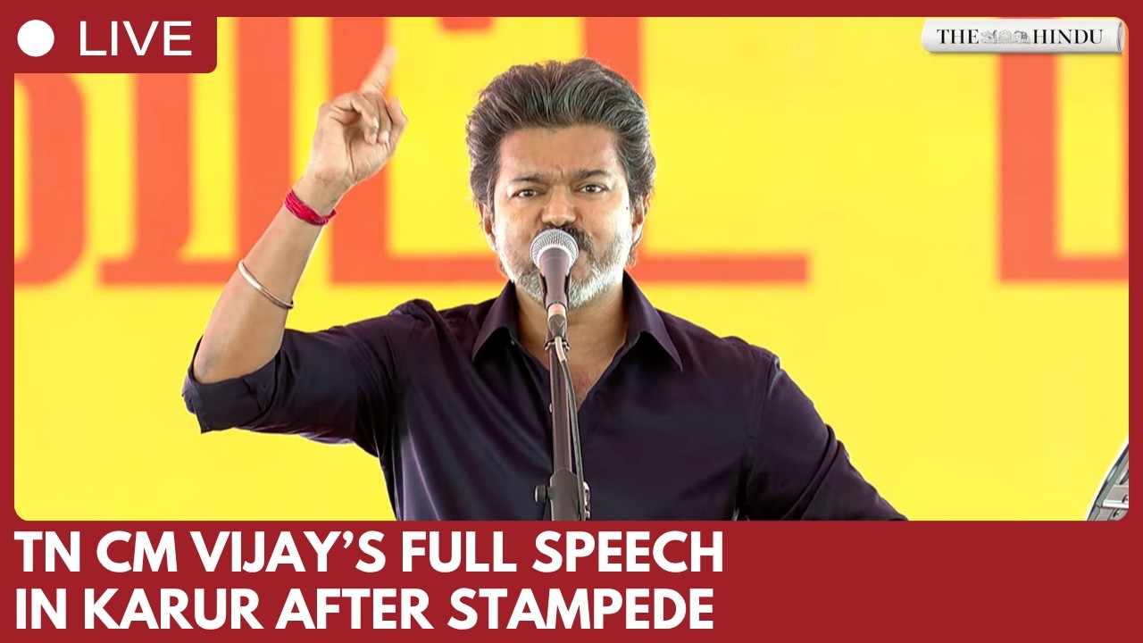 C. Joseph Vijay, premier stanu Tamil Nadu, PEŁNE PRZEM&Oacute;WIENIE w Karur, kwestionuje rolę policji w...