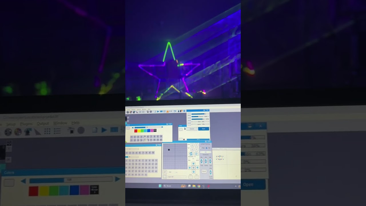 Laser Appy 5w Full Color RGB 3en1 controlado vía DMX libreria se controla con App pon tu logo