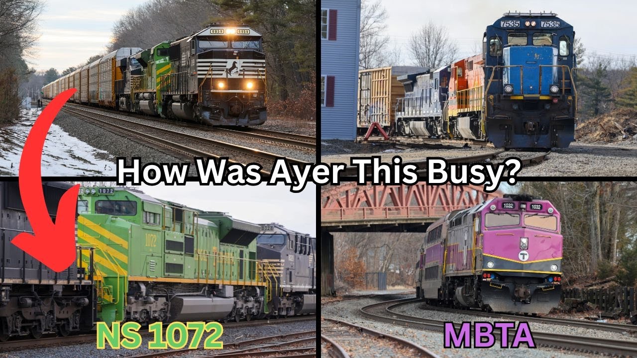 Ayer Was Busy Today — MBTA, Locals, and a Surprise NS Move w/ Illinois Central Heritage