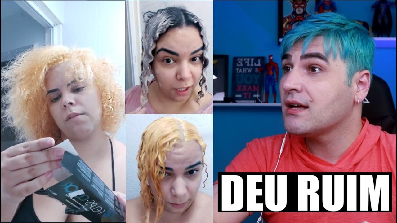 ELA DESCOLORIU O CABELO CACHEADO E NÃO GOSTOU | E AGORA? DEU RUIM NO LOIRO