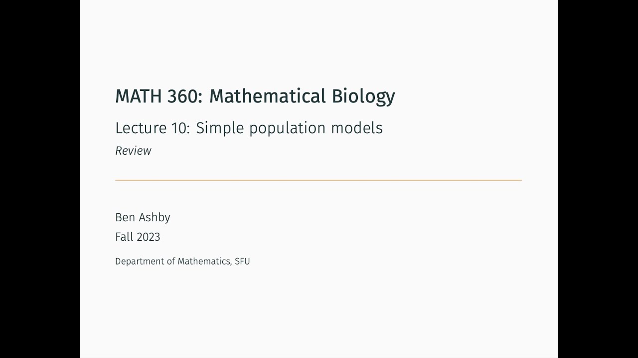 MATH 360 - Lecture 10 - Review 1