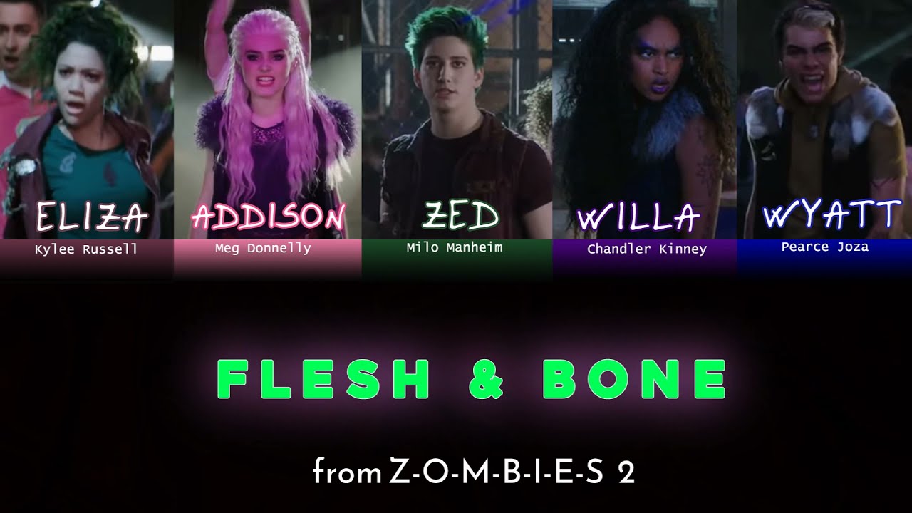 ZOMBIES 2 - Flesh & Bone (Color Coded Lyrics)