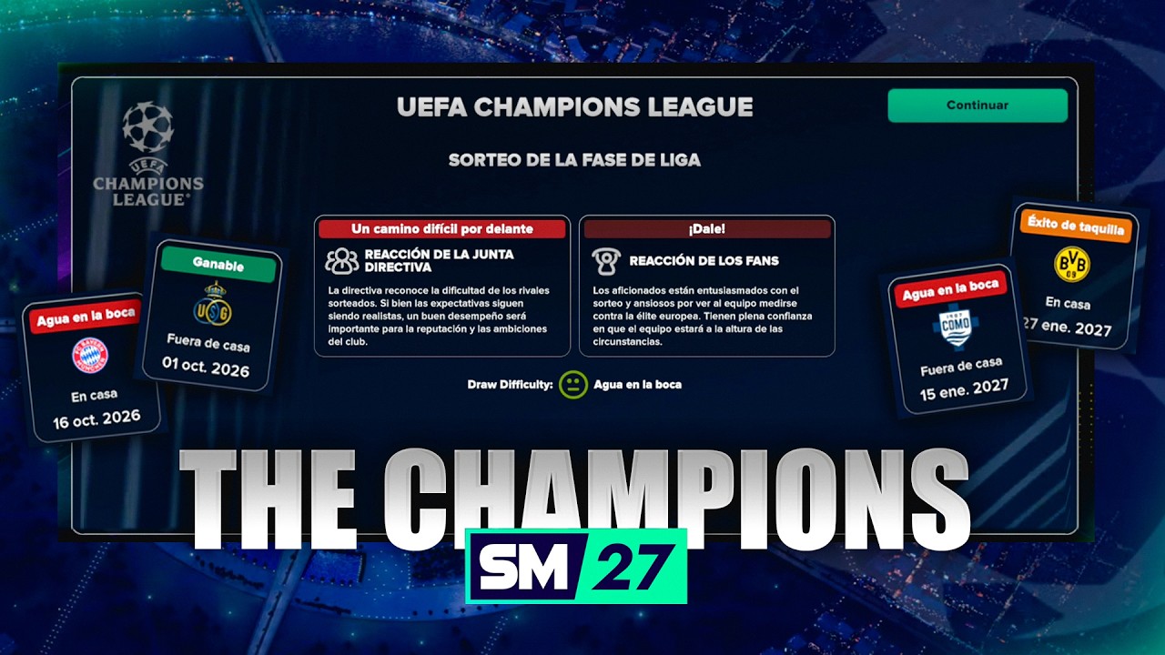 Как работает НОВАЯ жеребьевка Лиги чемпионов в Soccer Manager 2027