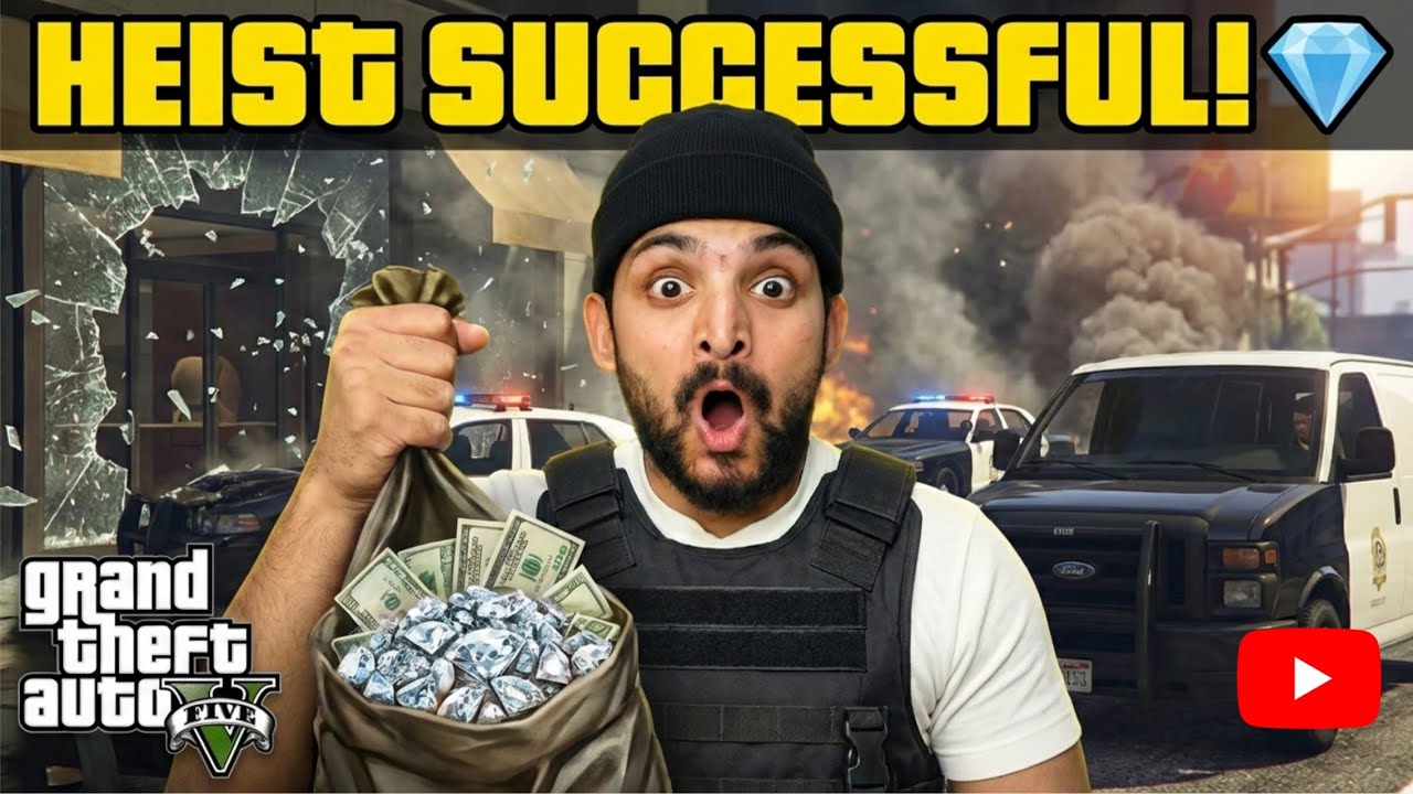 GTA 5 Ki Pehli Badi Heist! 😱 The Jewel Store Job Hindi Gameplay