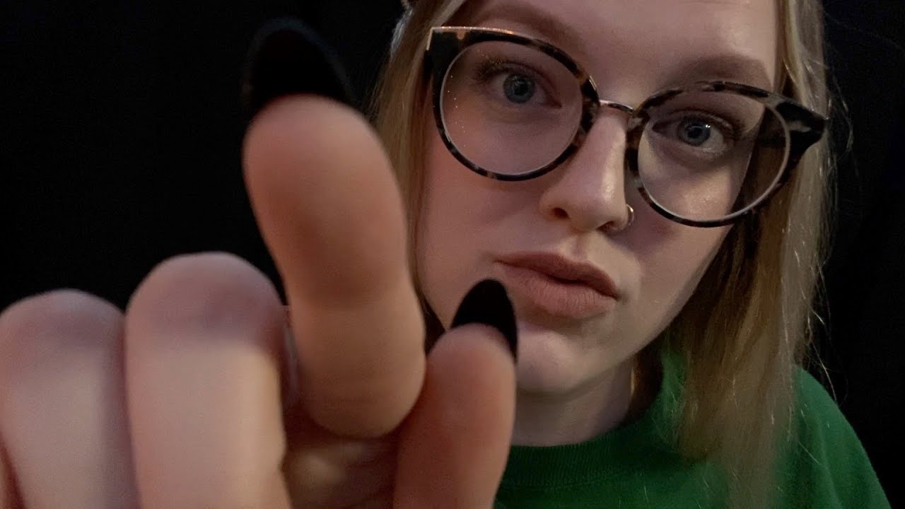 ASMR - Finger Circles, Camera Tapping & Mouth Sounds - tongue clicking, hand movements