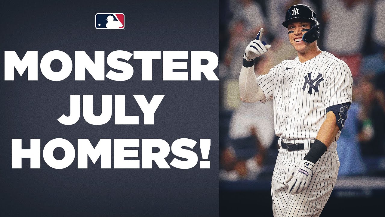 MONSTER homers of the month! (The longest home runs of July ft. Aaron Judge, Byron Buxton and more!)