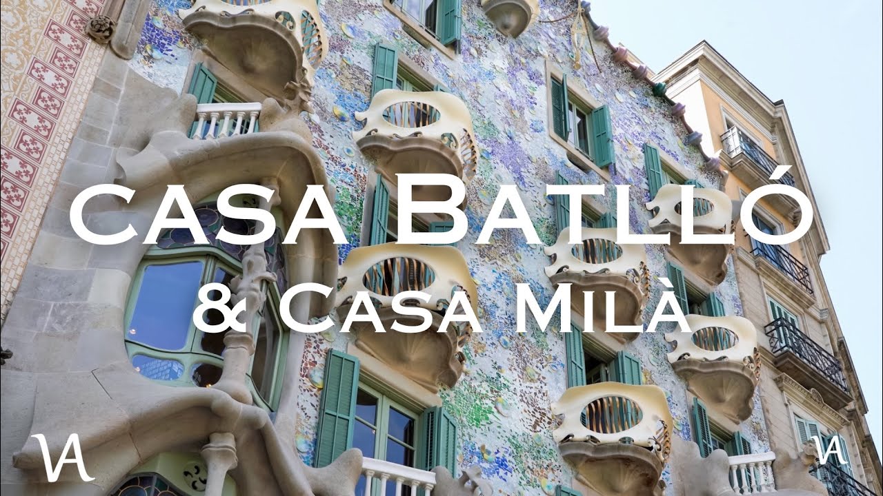 La MANZANA de la DISCORDIA 🍎🎨 Casa Batlló & Casa Milà 4K | 🇪🇸 Barcelona #7