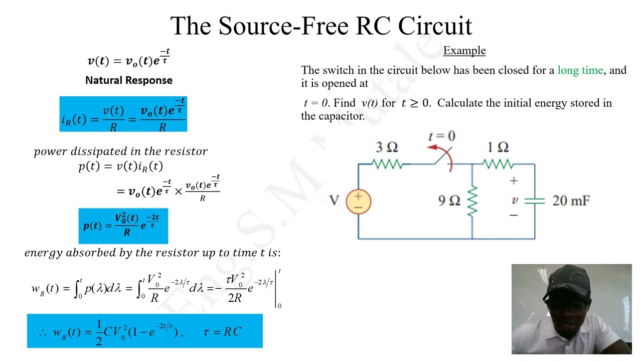 Source free RC circuit with an example