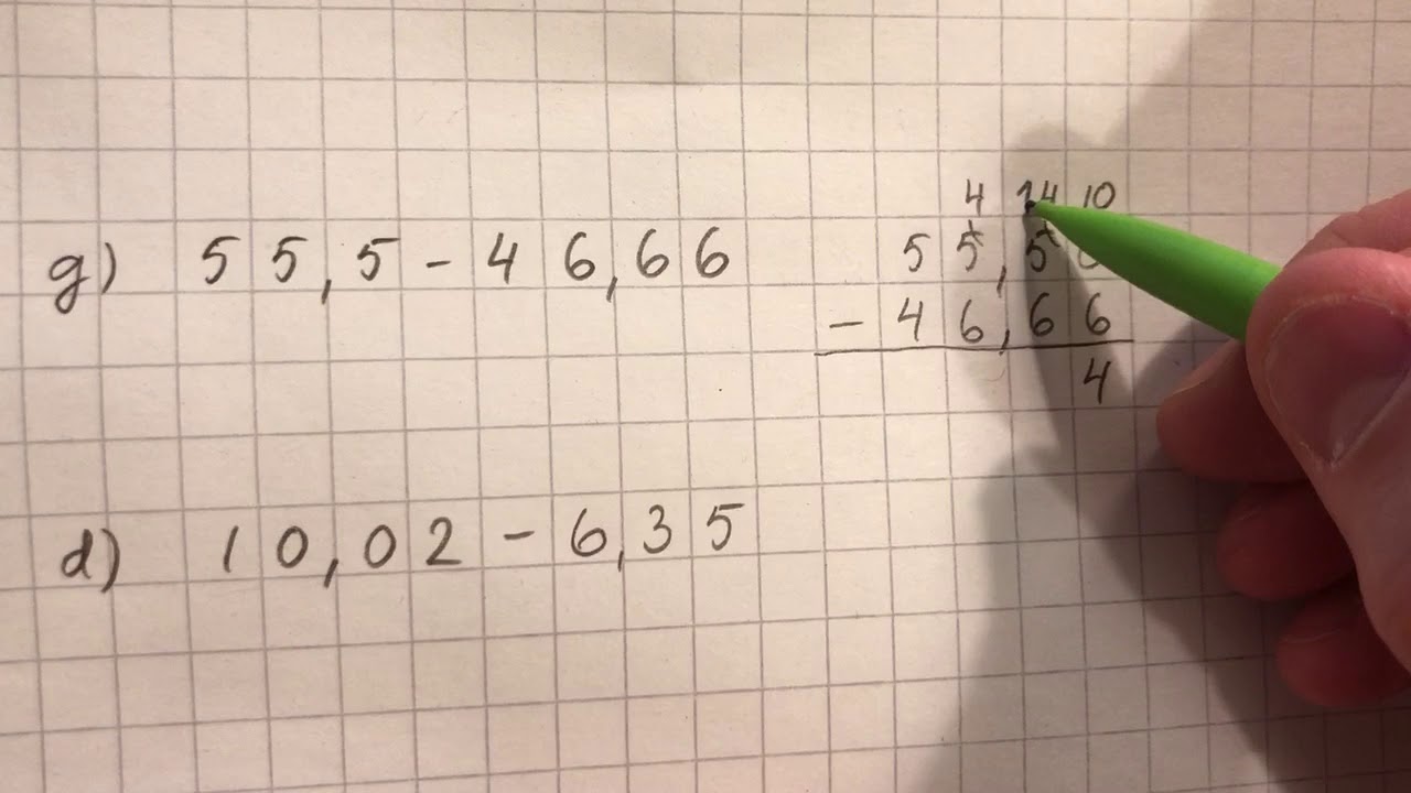 Vähennyslasku allekkain