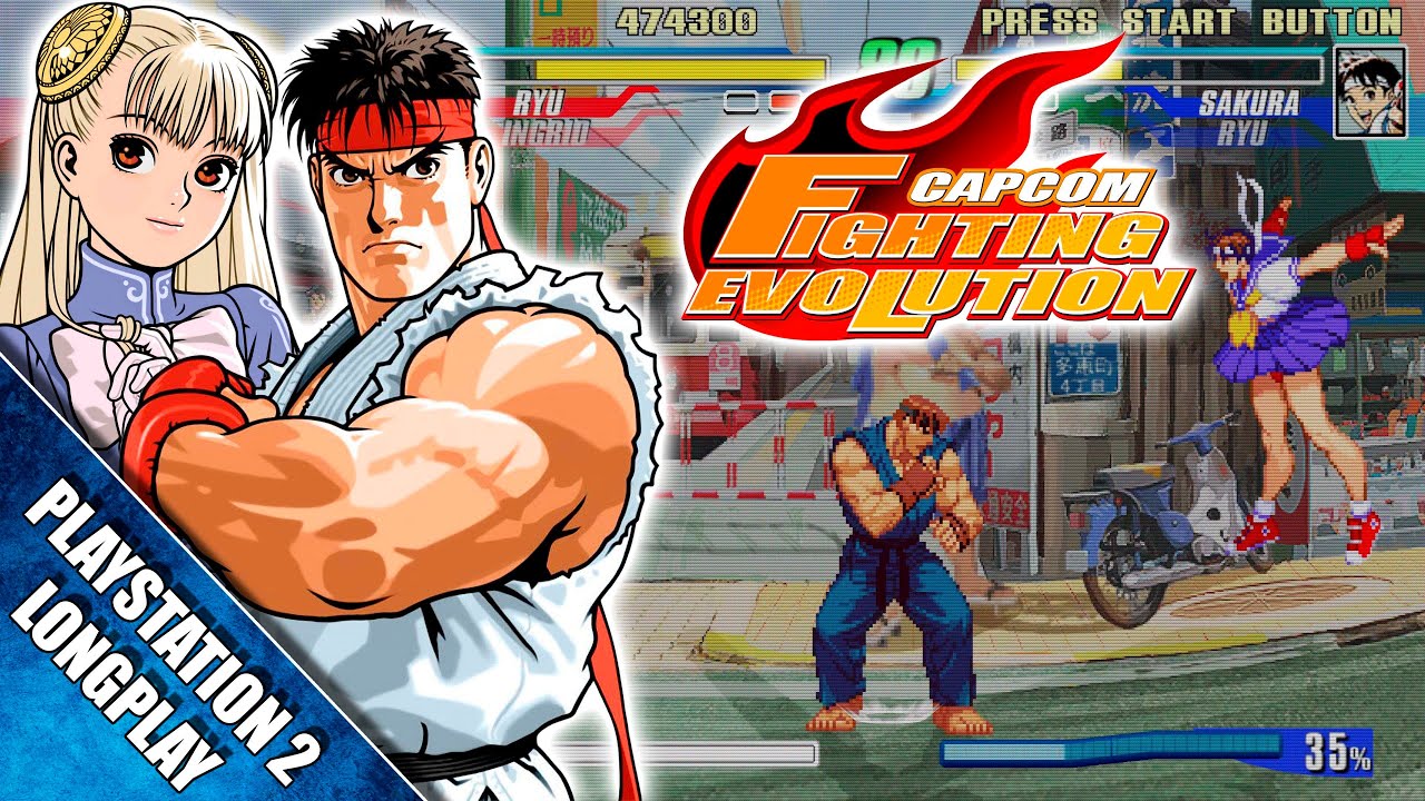 Capcom Fighting Evolution (PlayStation 2) 【Longplay】