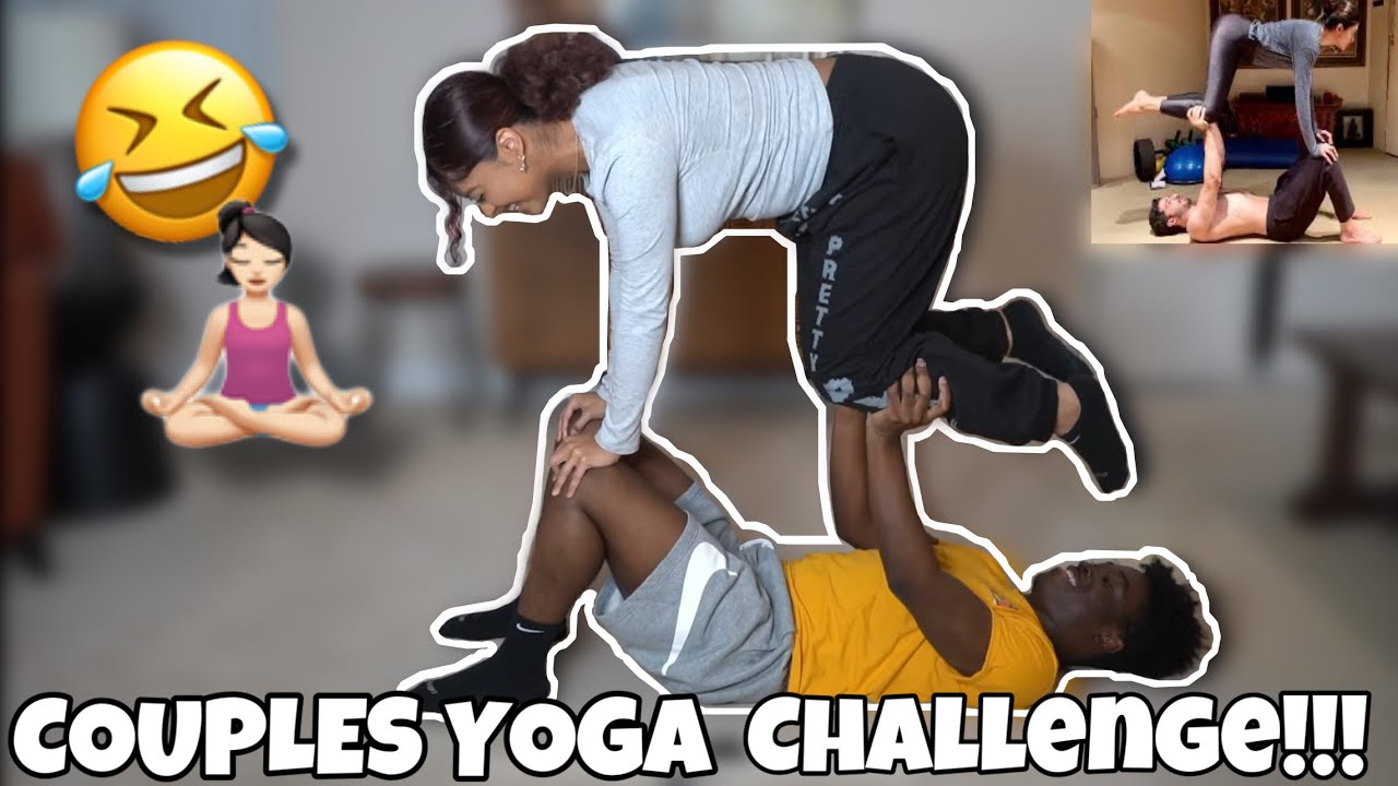 HILARIOUS COUPLE&rsquo;S YOGA CHALLENGE!! 🧘&zwj;♀️😂😭