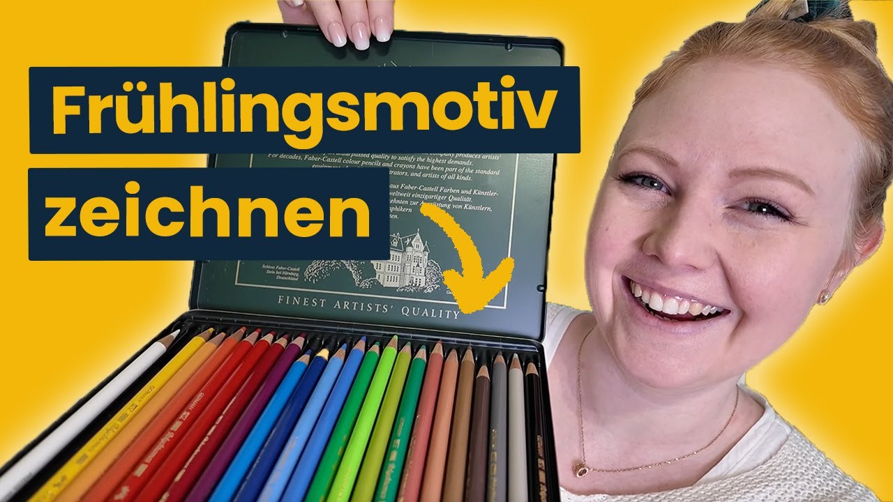 Frühlingsmotiv malen: Küken & Narzissen 🐥🌼