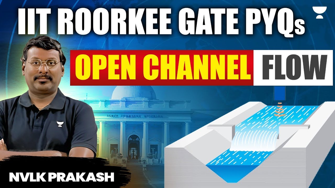 IIT Roorkee GATE PYQs | Open Channel Flow | NVLK Prakash 