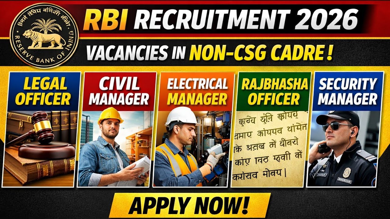 RBI Grade B Recruitment 2026 Apply Online| RBI Civil Manager Technical Civil#rbi#rbigradeb#sagycivil