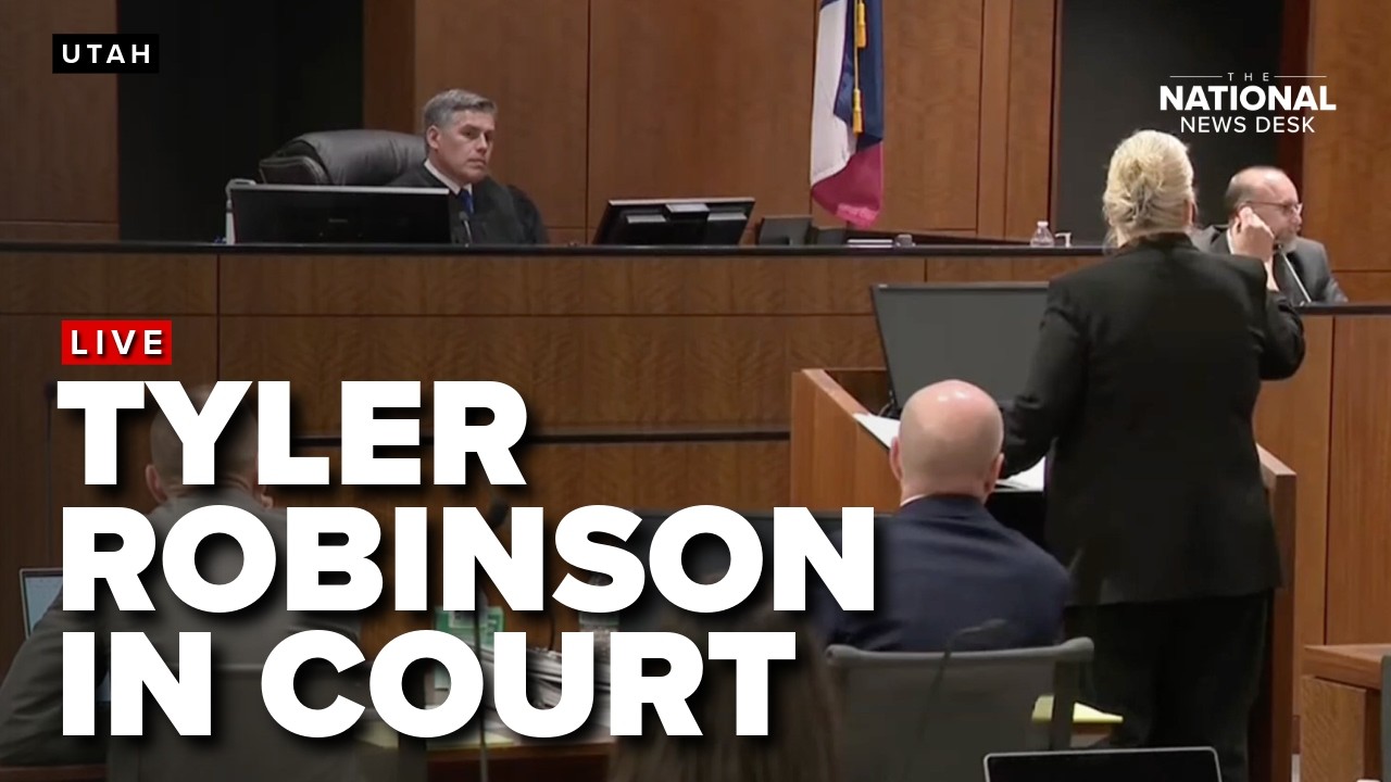 COURTROOM:&nbsp;Tyler Robinson preliminary hearing for Kirk death
