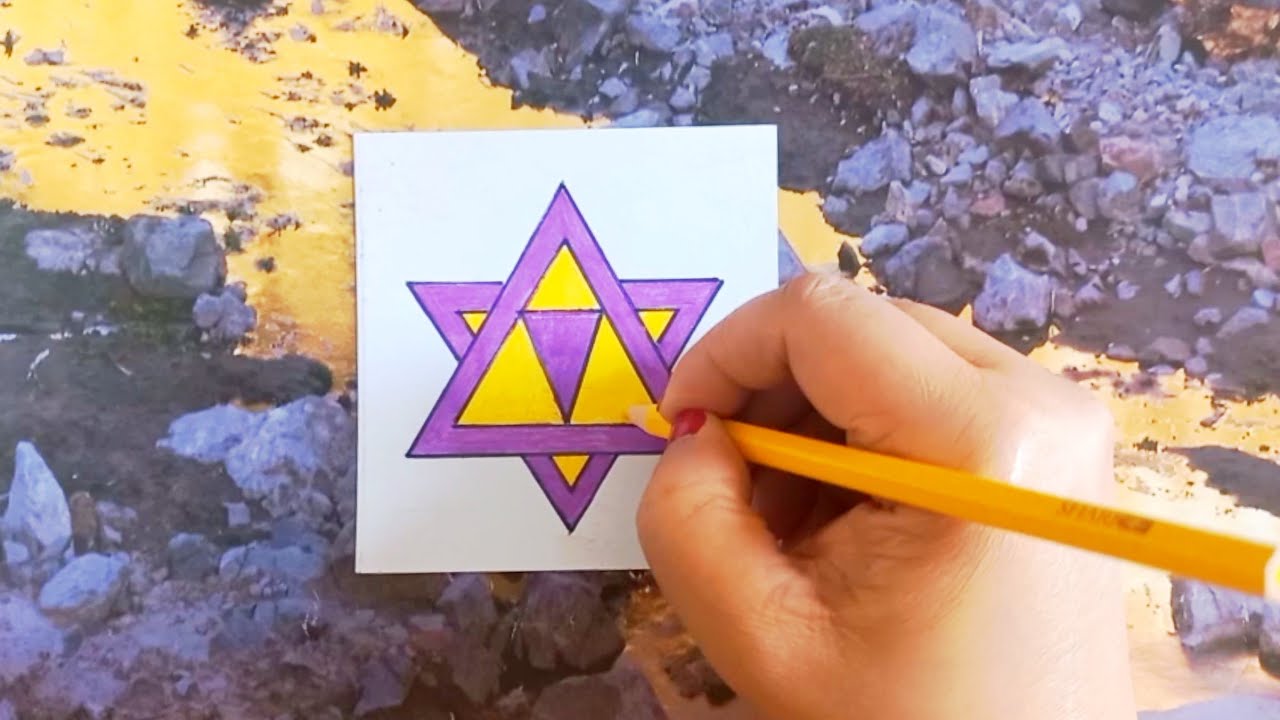 How to draw a triangle design#Art&Beyond