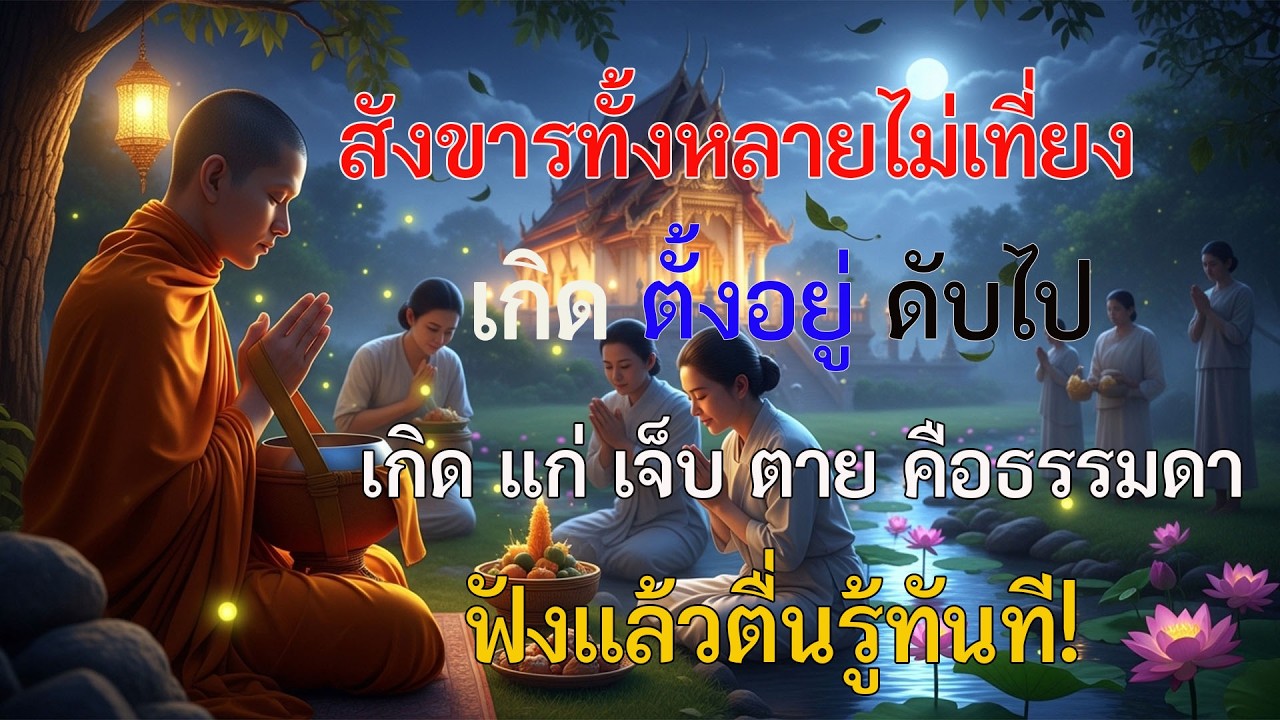 สังขารทั้งหลายไม่เที่ยง | เกิด ตั้งอยู่ ดับไป | ธรรมะลึก ฟังก่อนนอน