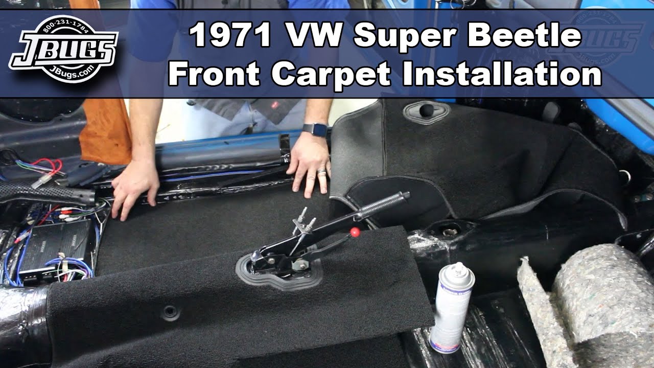 JBugs - 1971 VW Super Beetle - Front Carpet Installation