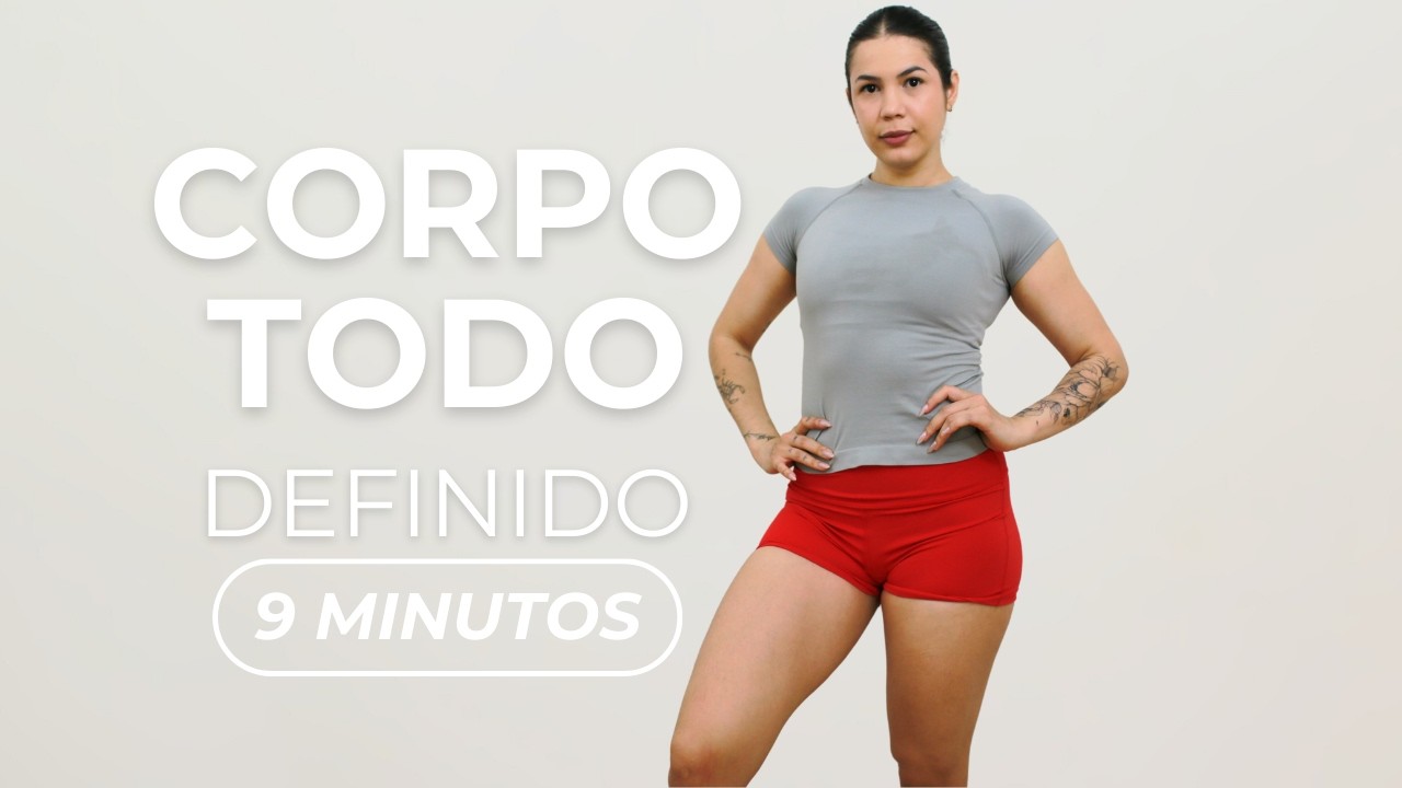 9 MIN CORPO TODO EM CASA | TREINO PARA GANHAR MASSA MUSCULAR E DEFINIR!