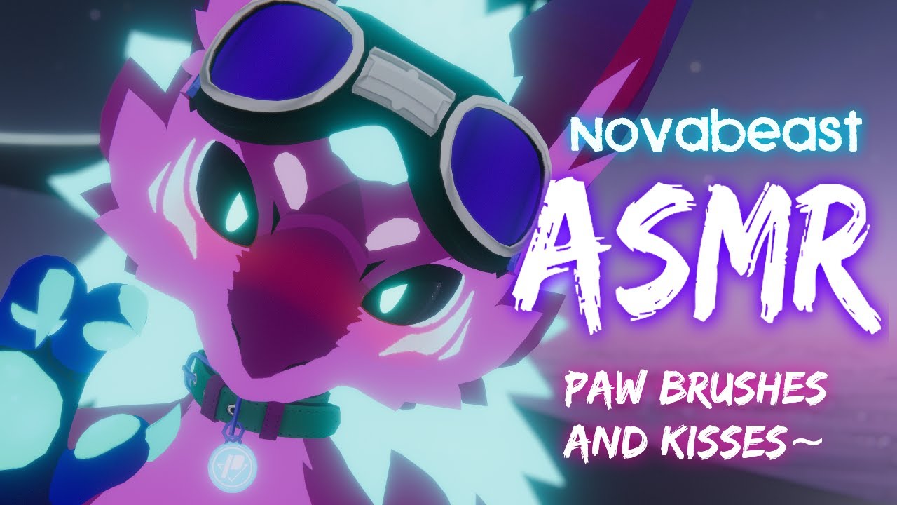 [Furry ASMR] Novabeast Pabz paw brushes and kisses you to sleep [M4A]