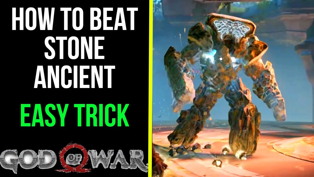 God of War - How to Beat Stone Ancient / Stone Ancient Boss Fight & Location
