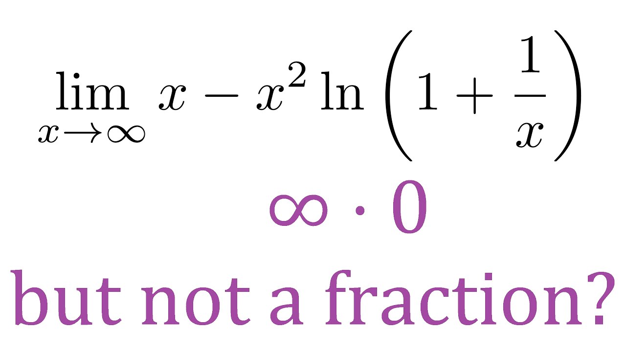 0 ⋅ ∞ Limit Without L'Hospital's Rule