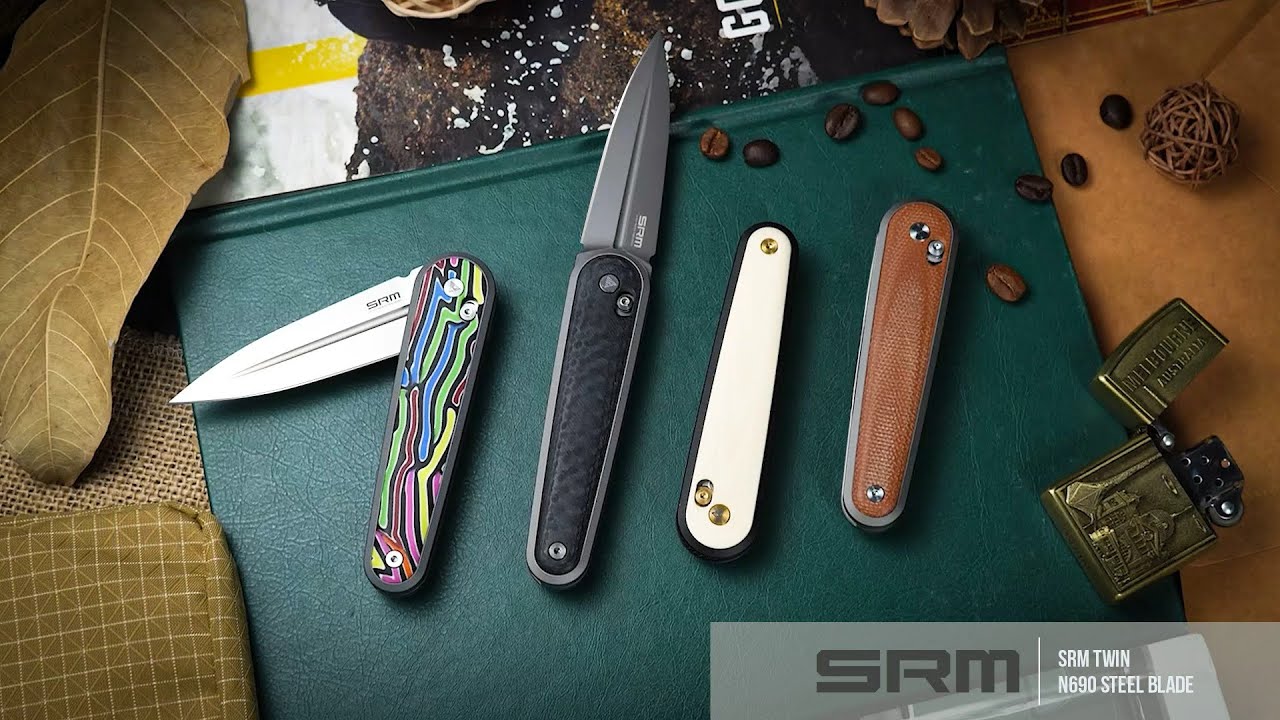 SRM Crossbar Lock EDC Knife Twin 251MB | Sharp, Sleek, Ready