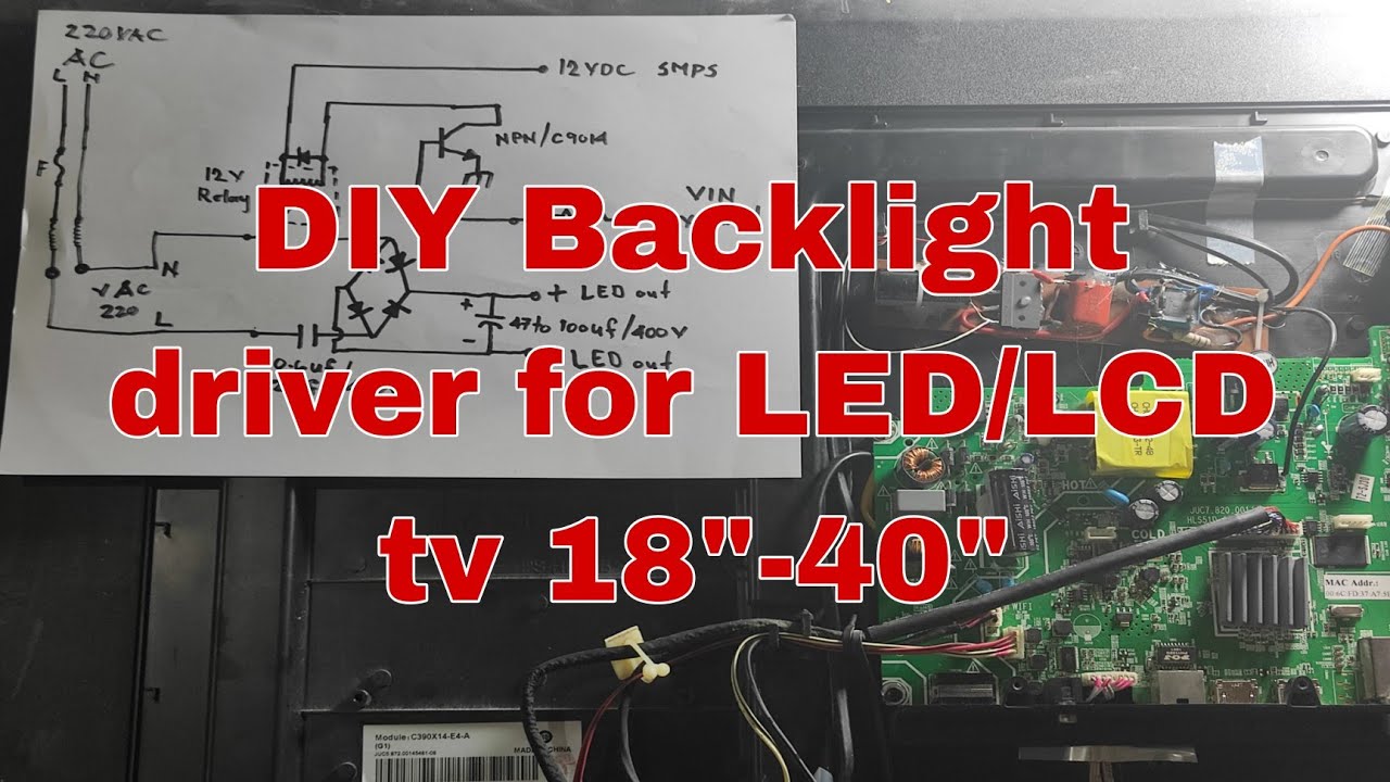 How to make diy backlight driver of led/LCD tv 18
