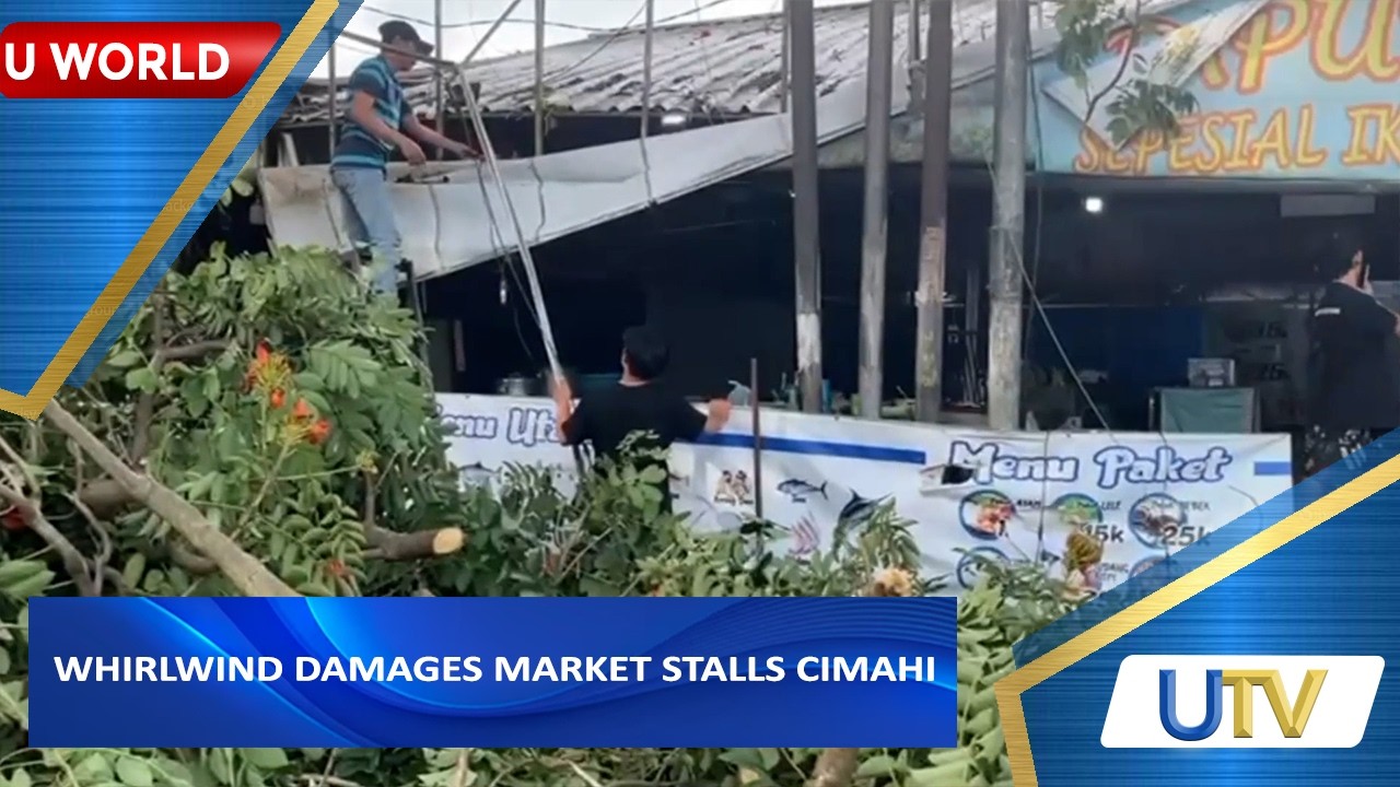 Whirlwind Damages Market Stalls Cimahi | U World | UTV