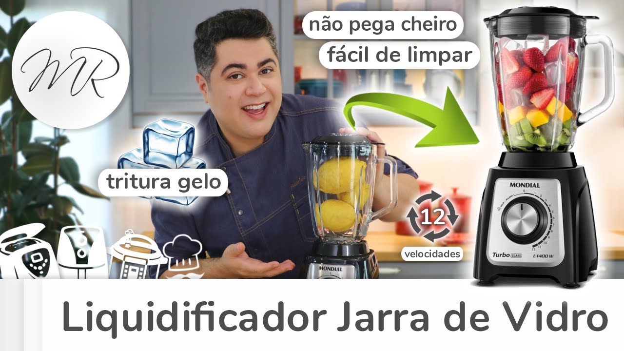 Novo Liquidificador Jarra de Vidro Mondial - Maurício Rodrigues