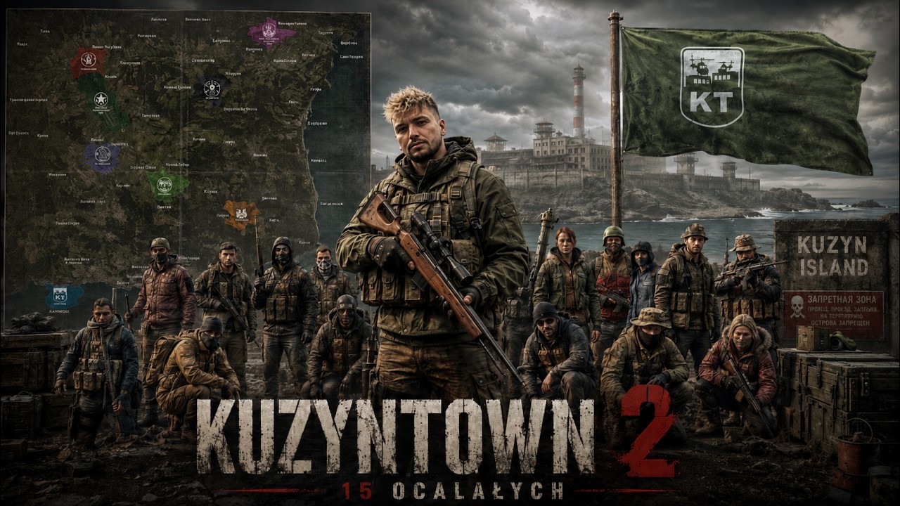 DAYZ PL | KUZYN TOWN 2 PRZEMIENIA SIĘ W WYSPE! v2 DZIEŃ 4 | LIVE PL