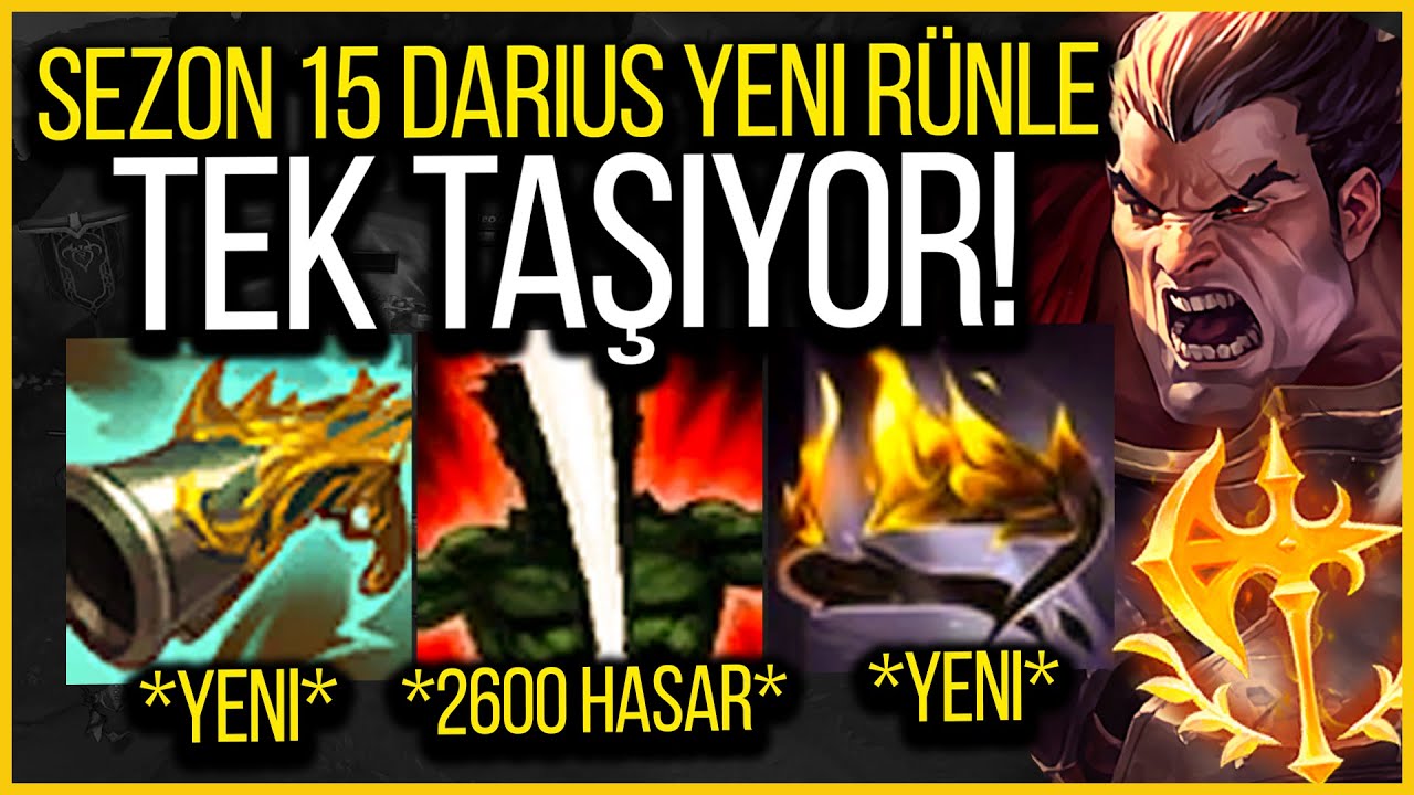 🩸 DARİUS ULTİSİ YENİ RÜN SAYESİNDE TEK ATIYOR 🩸