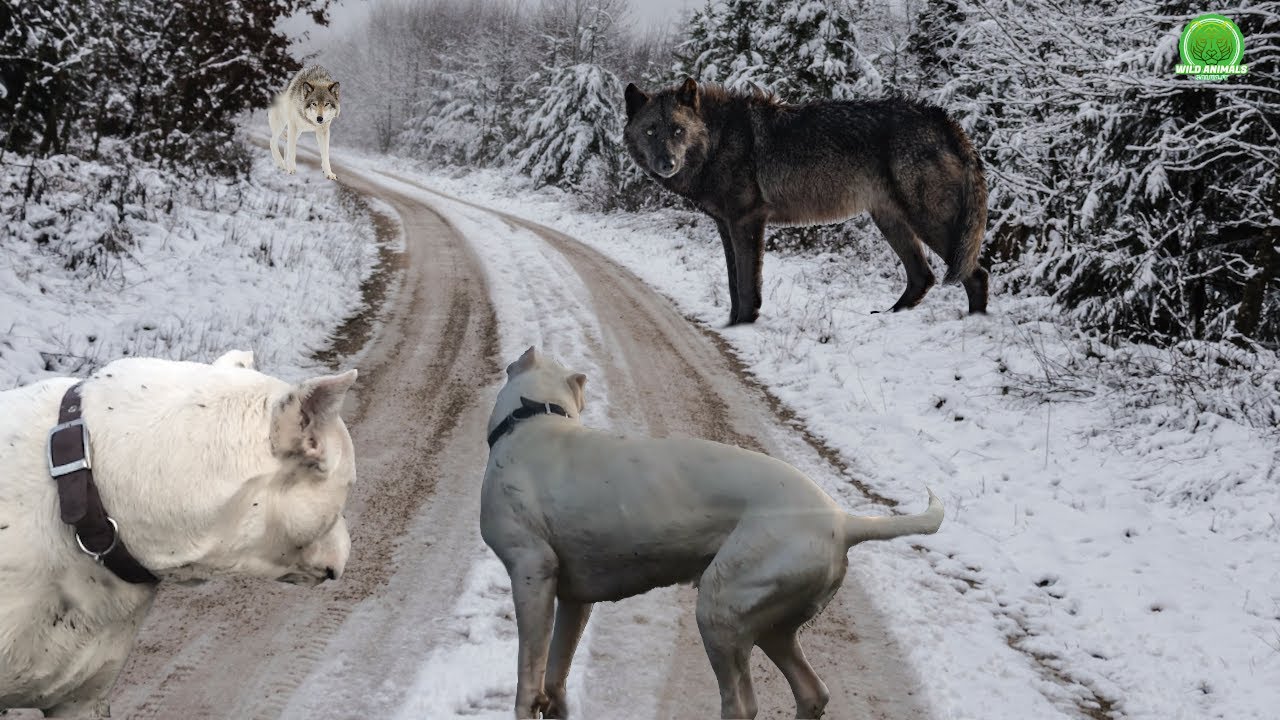 DOGO ARGENTINO vs LOBO 70 KG ¿REALIDAD O MITO? ¿QUIÉN GANA ESTE COMBATE?(BIG WOLVES VS DOGS WHO WIN)
