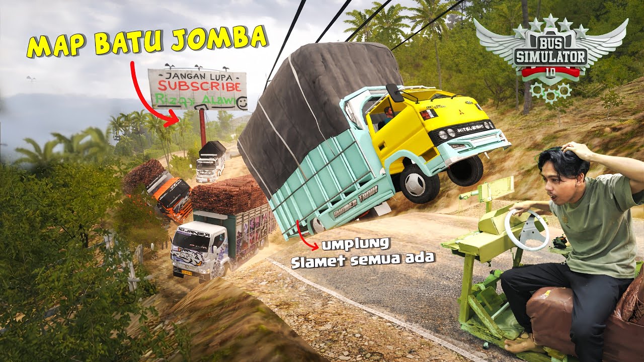 Map Batu Jomba BUSSID Diuji Pakai Truck Umplung Slamet Semua Ada! Seru & Menantang 😱