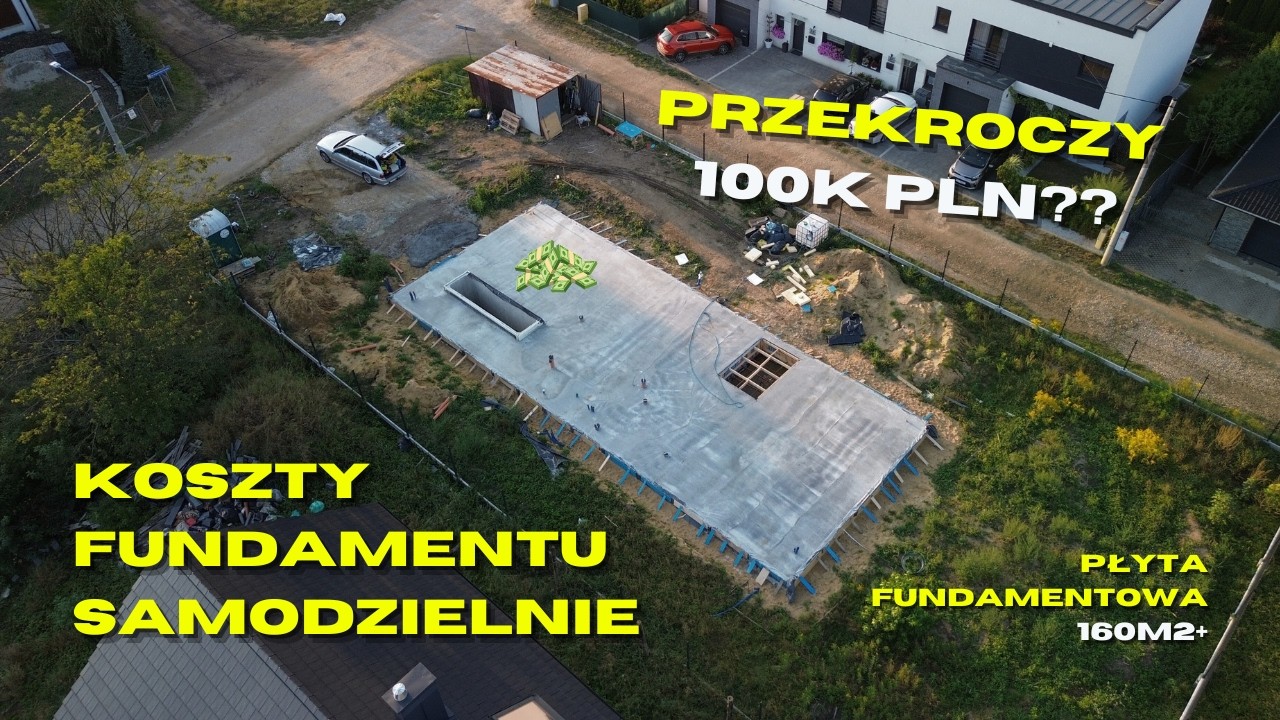 Ile kosztuje PŁYTA FUNDAMENTOWA zrobiona własnymi rękami w 2024? | Budowa domu z prefabrykatów #012