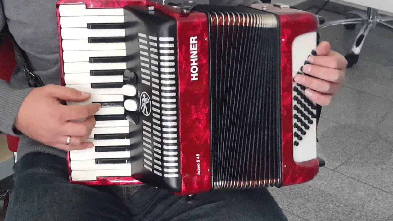 Klangprobe Akkordeon Hohner Bravo II 48