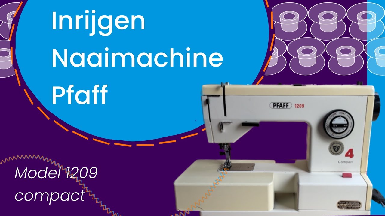 Pfaff synchromatic 1209, 1215, 1222 naaimachine, inrijgen, rechte steek, zigzag steek