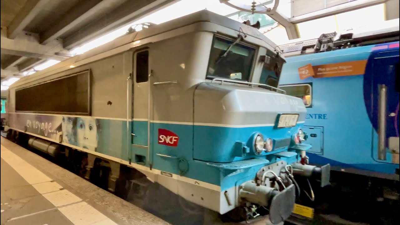 SNCF Alsthom built BB 7200 'Vienne' locomotive seen at Paris Montparnasse terminus station