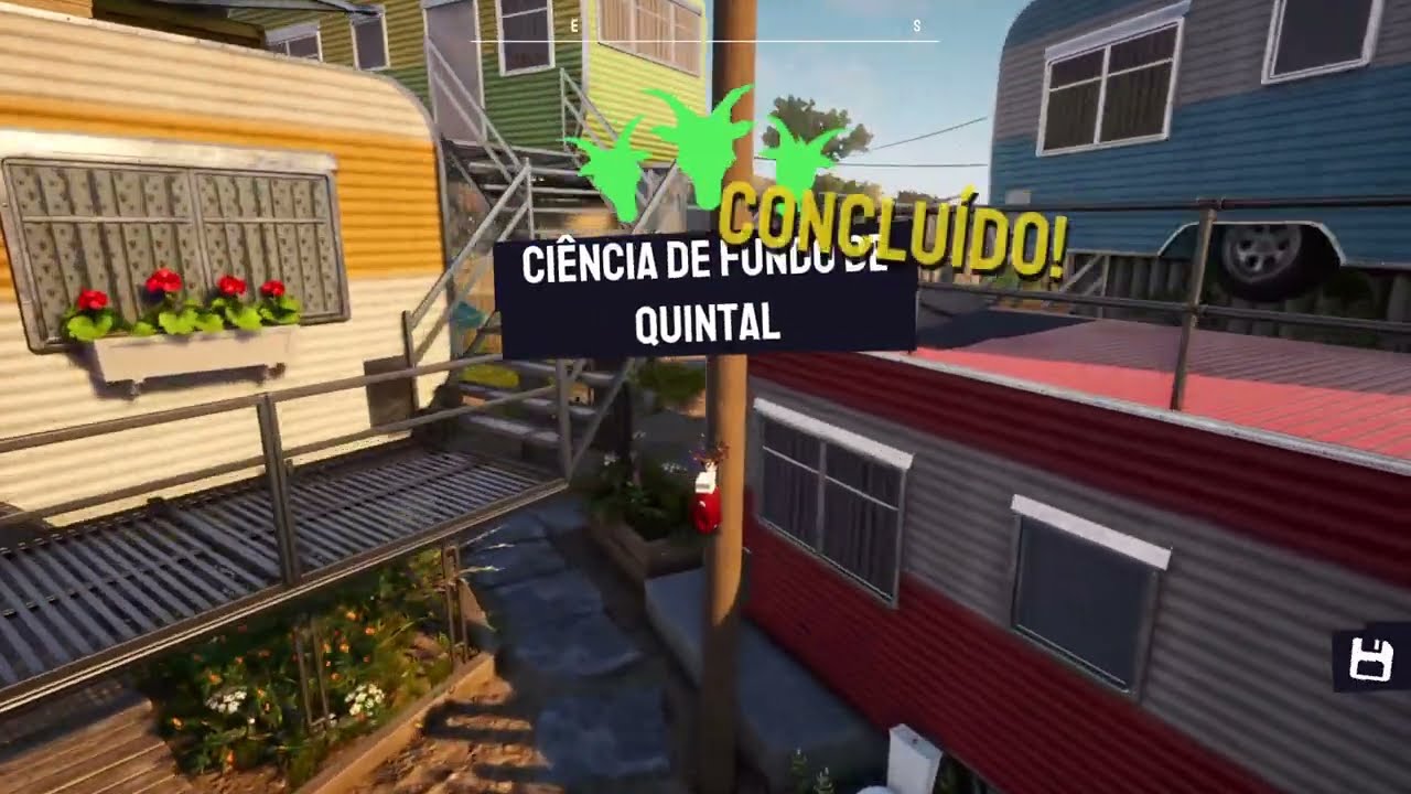 Goat Simulator 3 - ciência de fundo de quintal