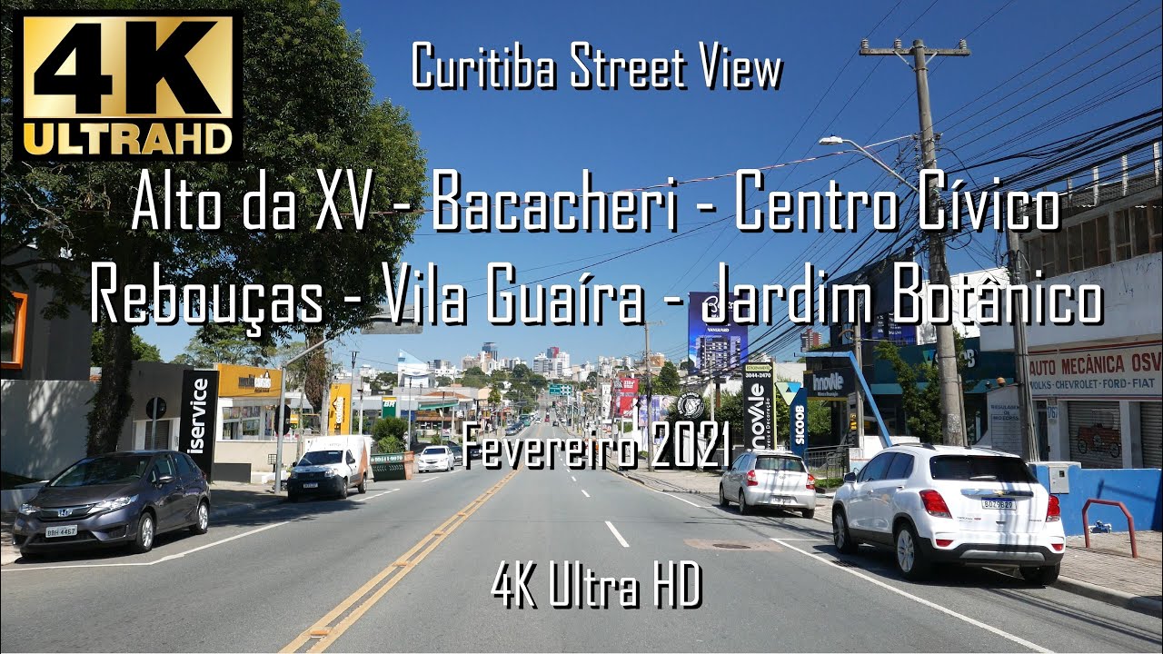4K UHD  - Curitiba - Alto da XV, Bacacheri, Centro Cívico, Rebouças, Vila Guaíra e Jardim Botânico