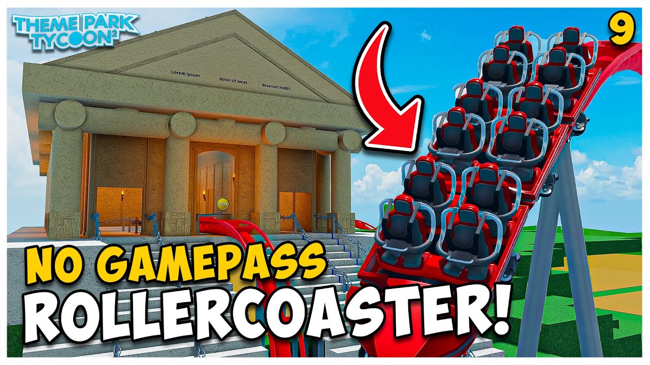 Building NEW Rollercoaster WITHOUT GAMEPASSES in Theme Park Tycoon 2! | #9
