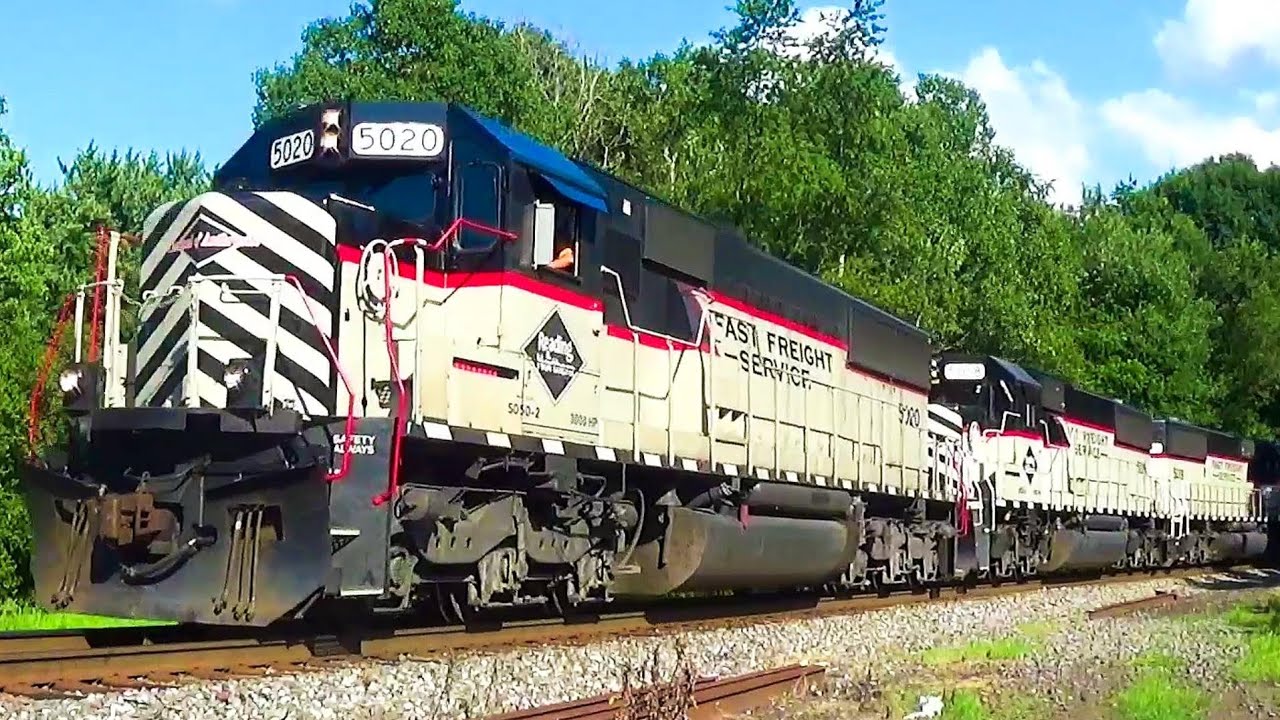 The North Reading Fast Freight Train and its Ubiquitous EMD Locomotives!